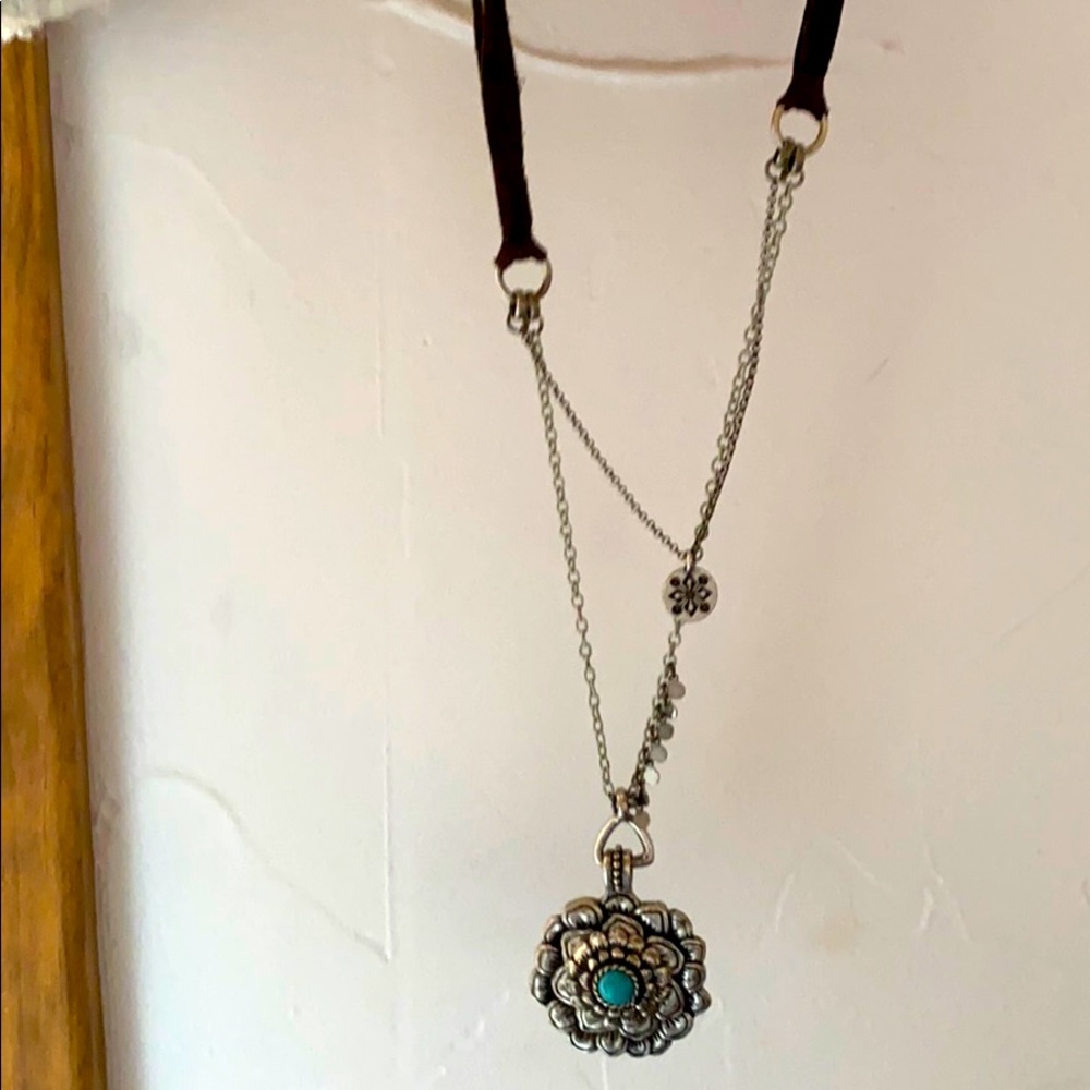 Lucky brand boho flower necklace - Picture 2 of 2